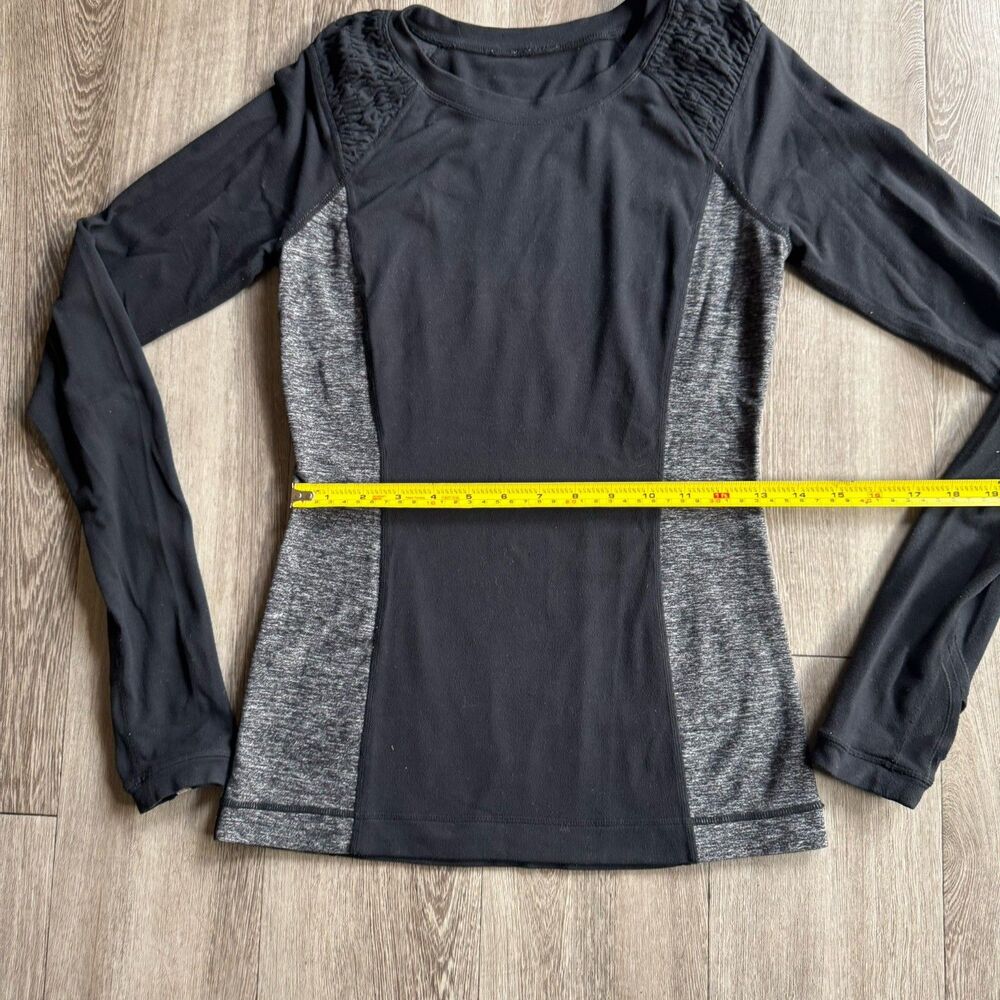 Lululemon Swiftly Tech Colorblock Long Sleeved Top Size 4 Athleisure Active Yoga - Picture 7 of 16